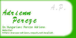 adrienn percze business card